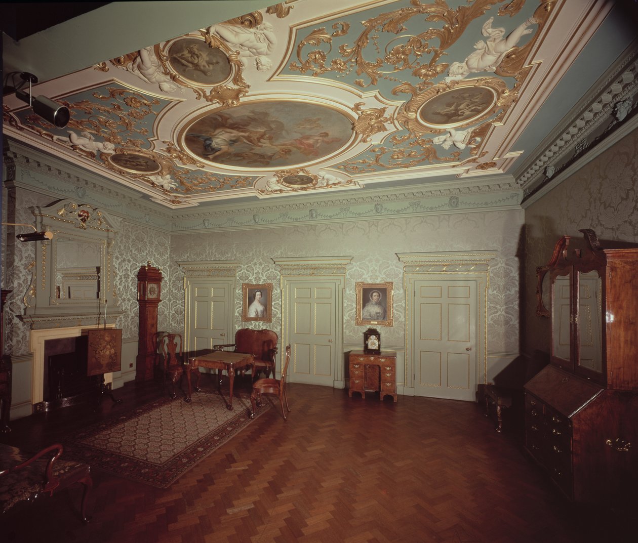 James Gibbs Salon från Henrietta Place, c.1728 av English School