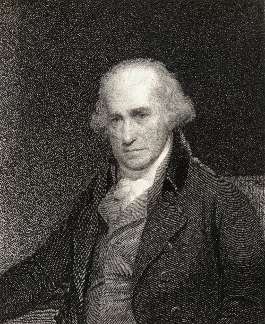 James Watt (1736-1819) från Gallery of Portraits, publicerad 1833 av English School