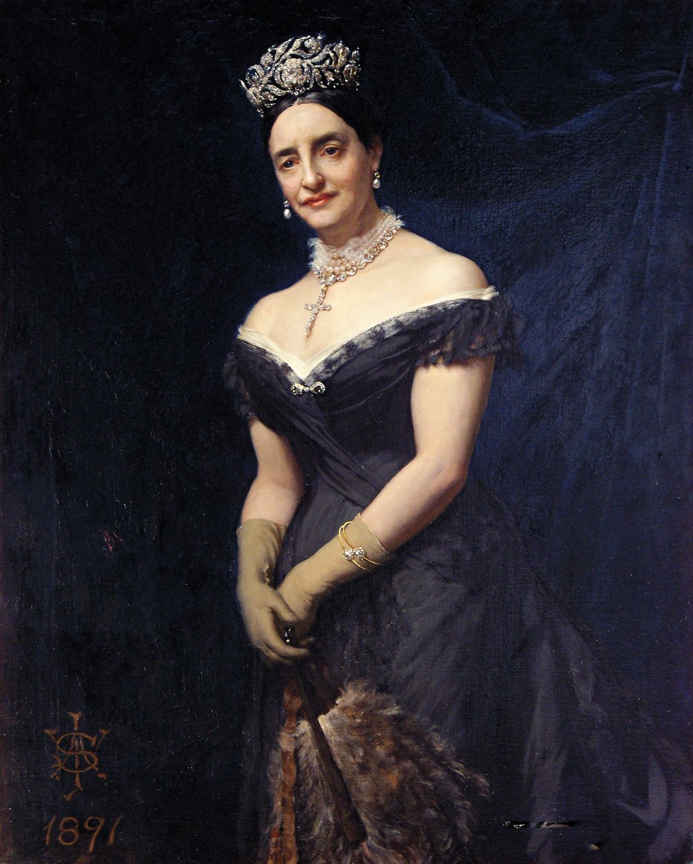 Janetta, hertiginna av Rutland, 1891 av English School