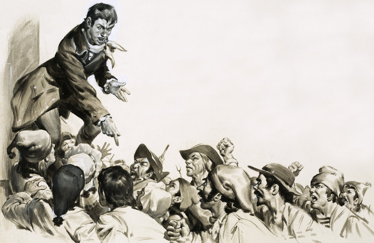Jean Paul Marat väckte hat i Paris-mobbarnas hjärtan av English School
