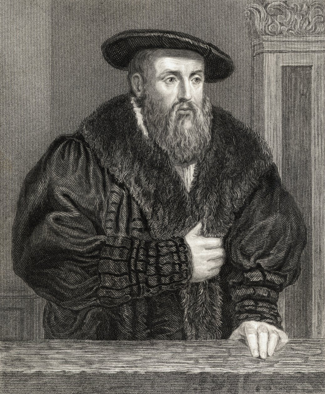Johannes Kepler (1571-1630) från Gallery of Portraits, publicerad 1833 av English School