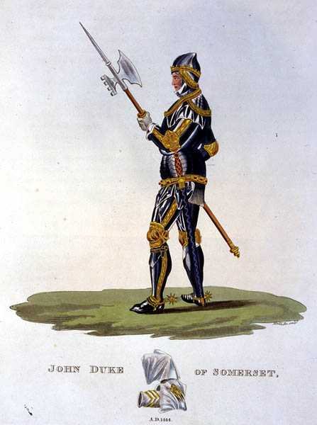 John Beaufort, hertig av Somerset (1403-44) 1444, graverad av W. Maddocks, från 