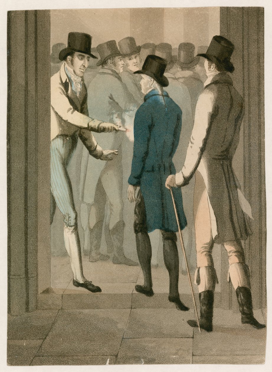 John Bellingham mördar den högt ärade Spencer Perceval i underhusets lobby av English School