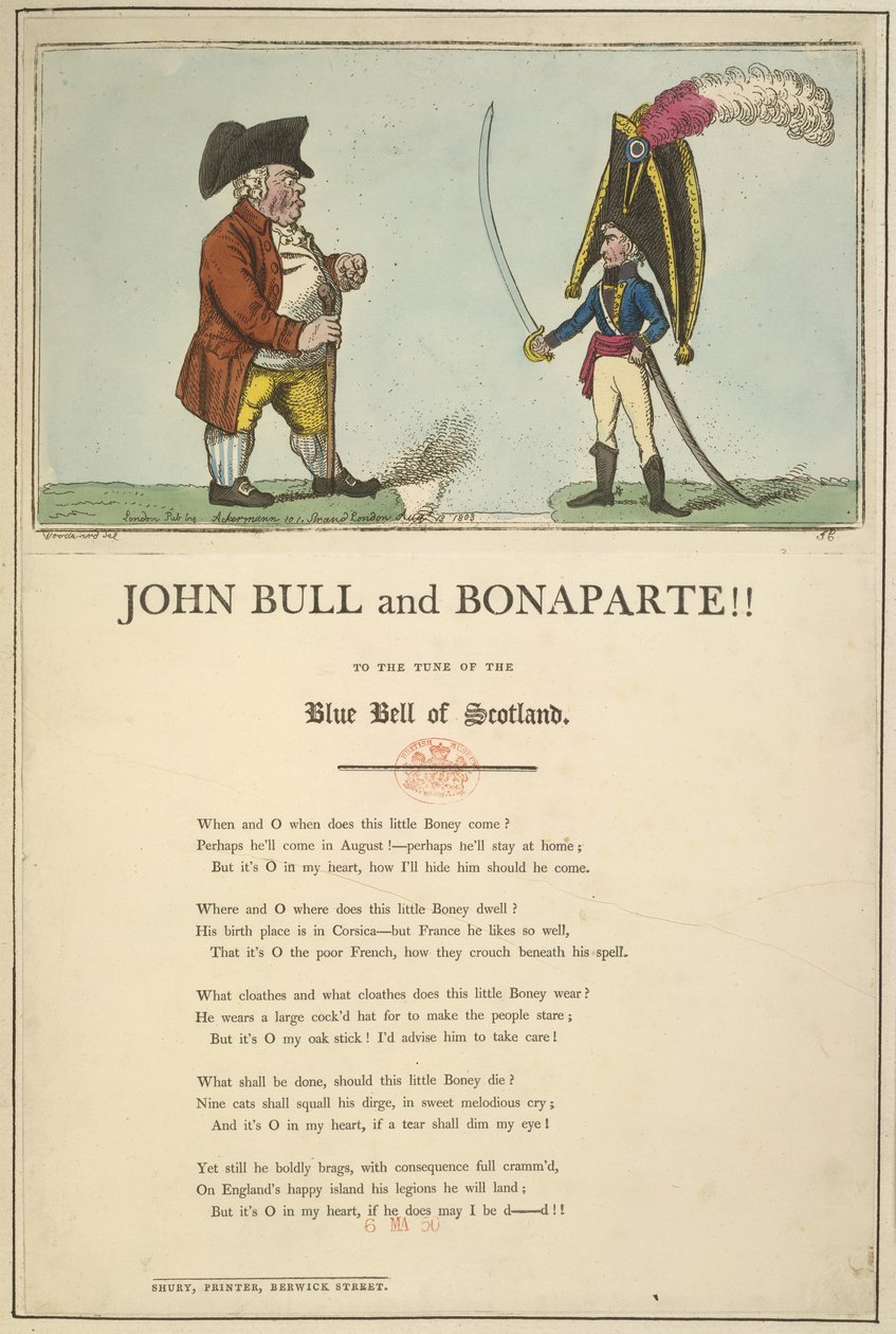 John Bull och Bonaparte av English School