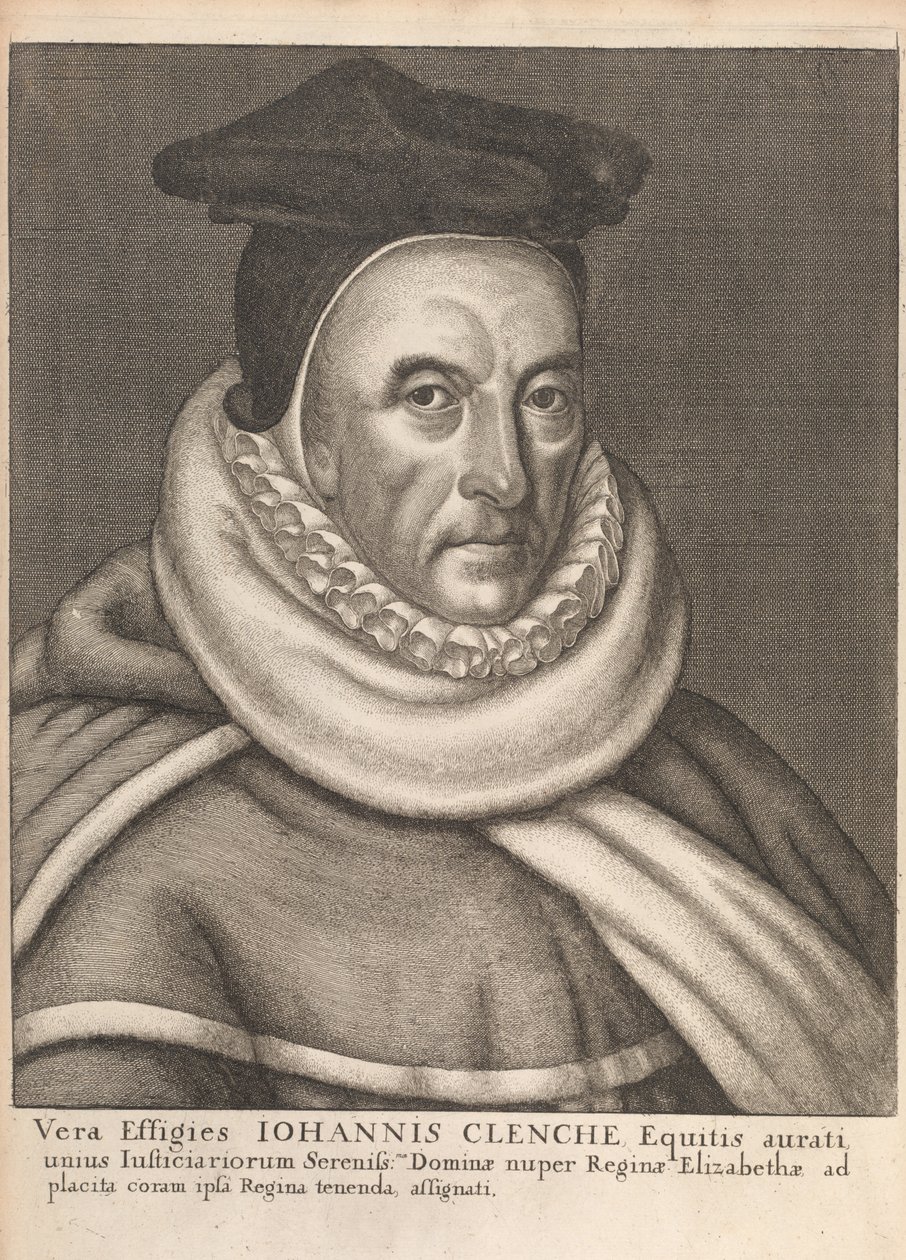 John Clenche, från Historical Memorials of the English Laws av William Dugdale, London 1666 av English School