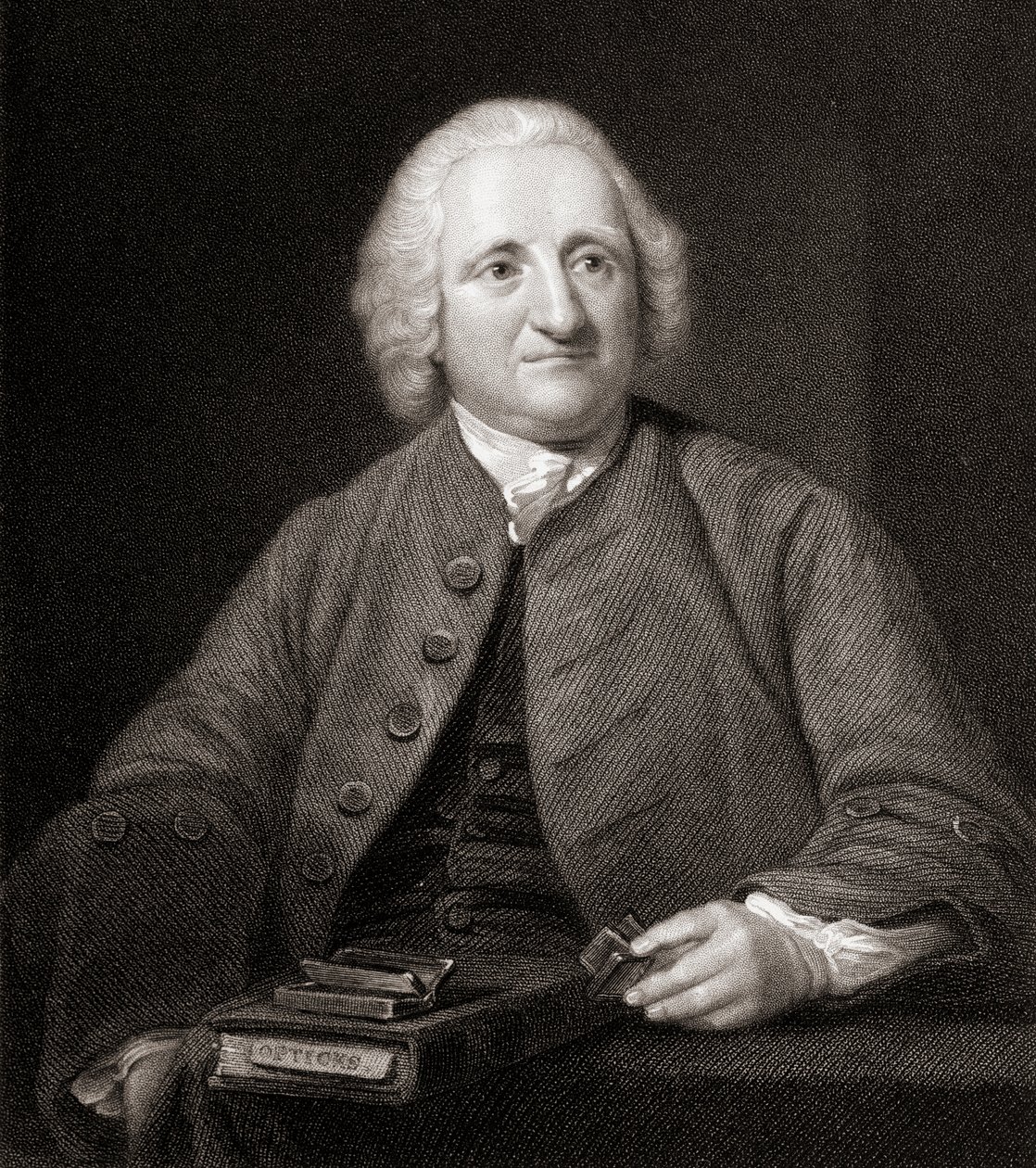 John Dollond (1706-61) från Gallery of Paintings, publicerad 1833 av English School