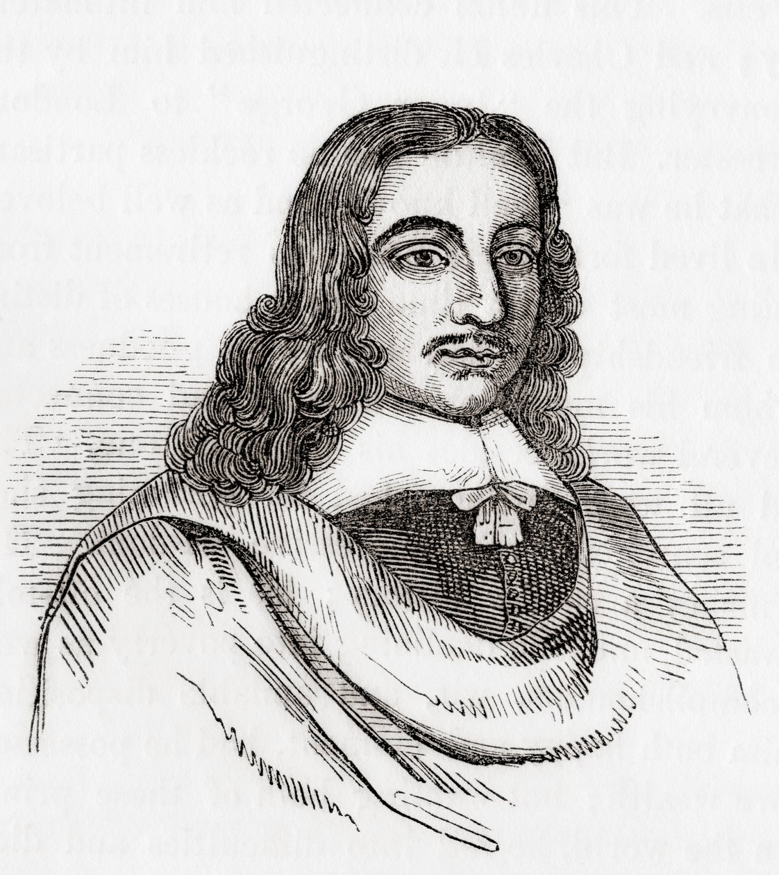 John Gadbury, engelsk astrolog och författare av almanackor, från Old England: A Pictorial Museum, pub. 1847 av English School