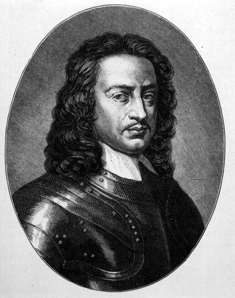 John Hampden (1594-1643) (gravyr) av English School