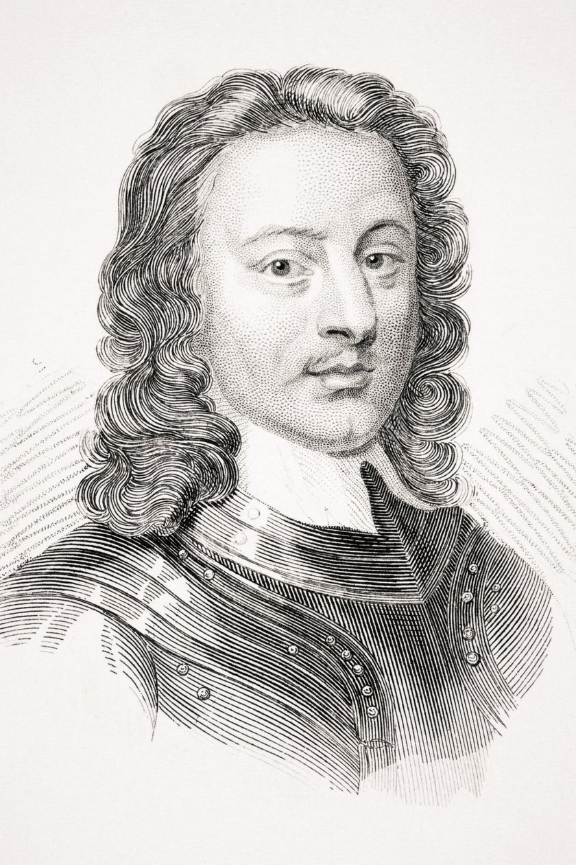 John Hampden, illustration från 