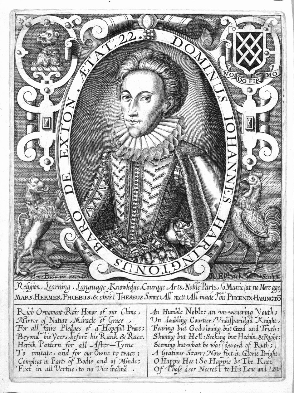 John Harington, 2:a baron Harington of Exton, graverad av Renold Elstrack, ca 1610-14 av English School