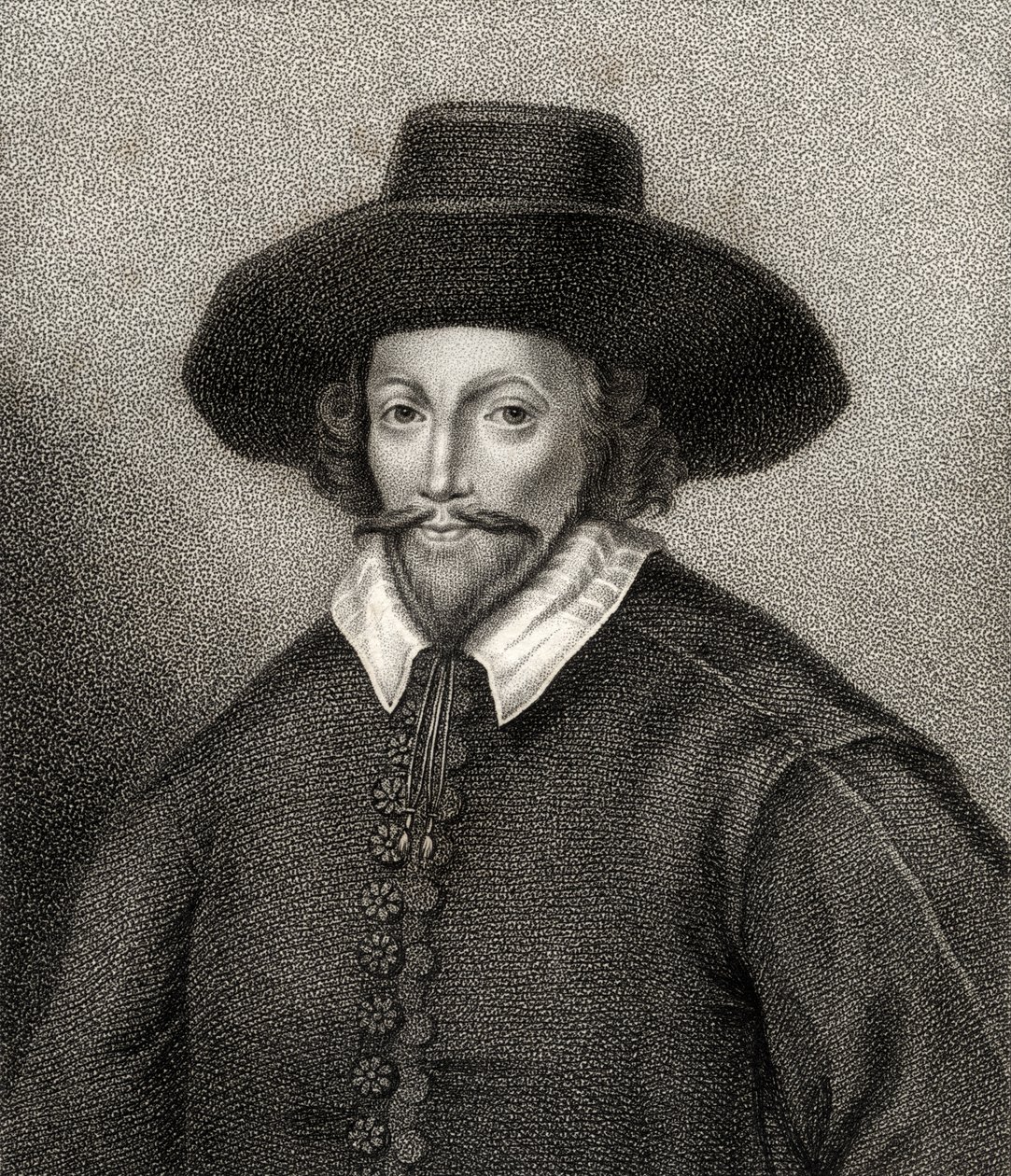 John Holles, graverad av Bocquet, illustration från 