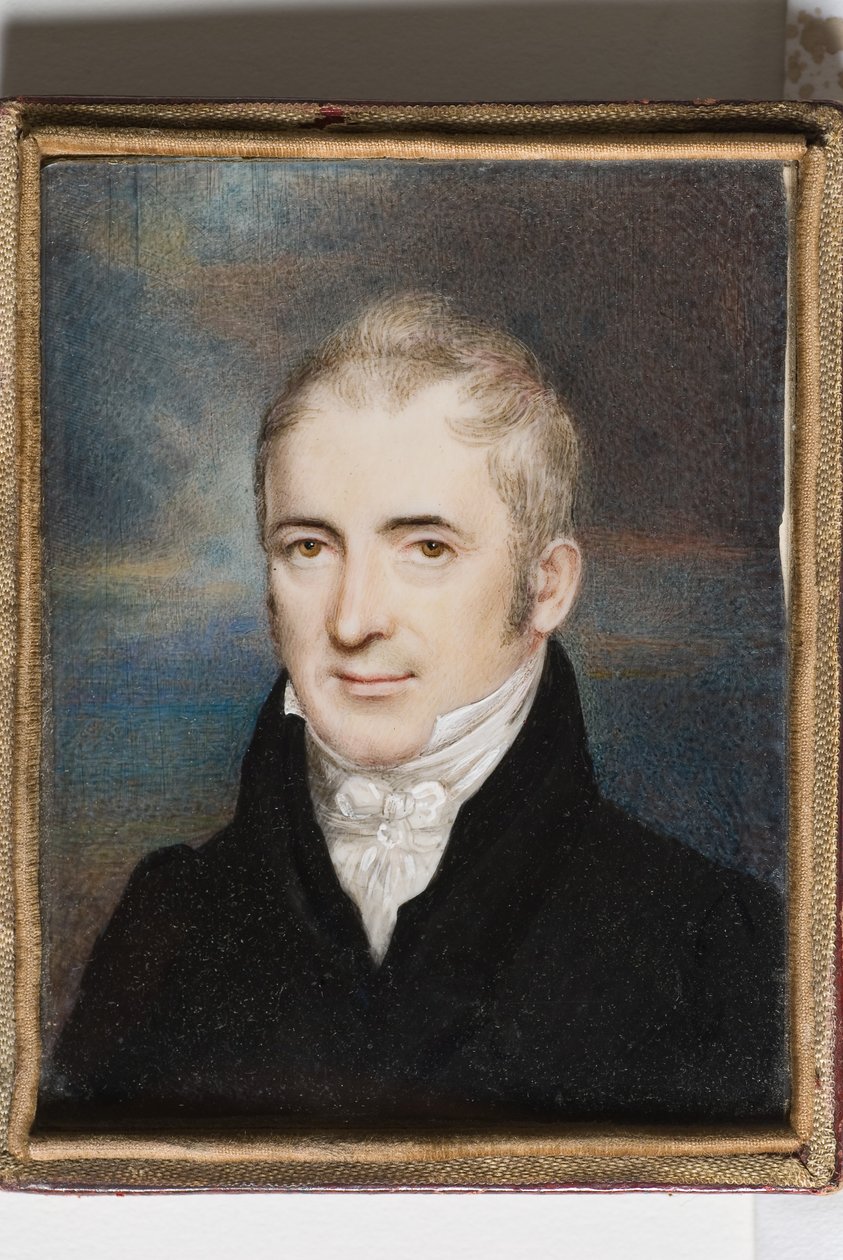 John Jacob Holtzapffel, ca 1805 (wc på elfenben) av English School