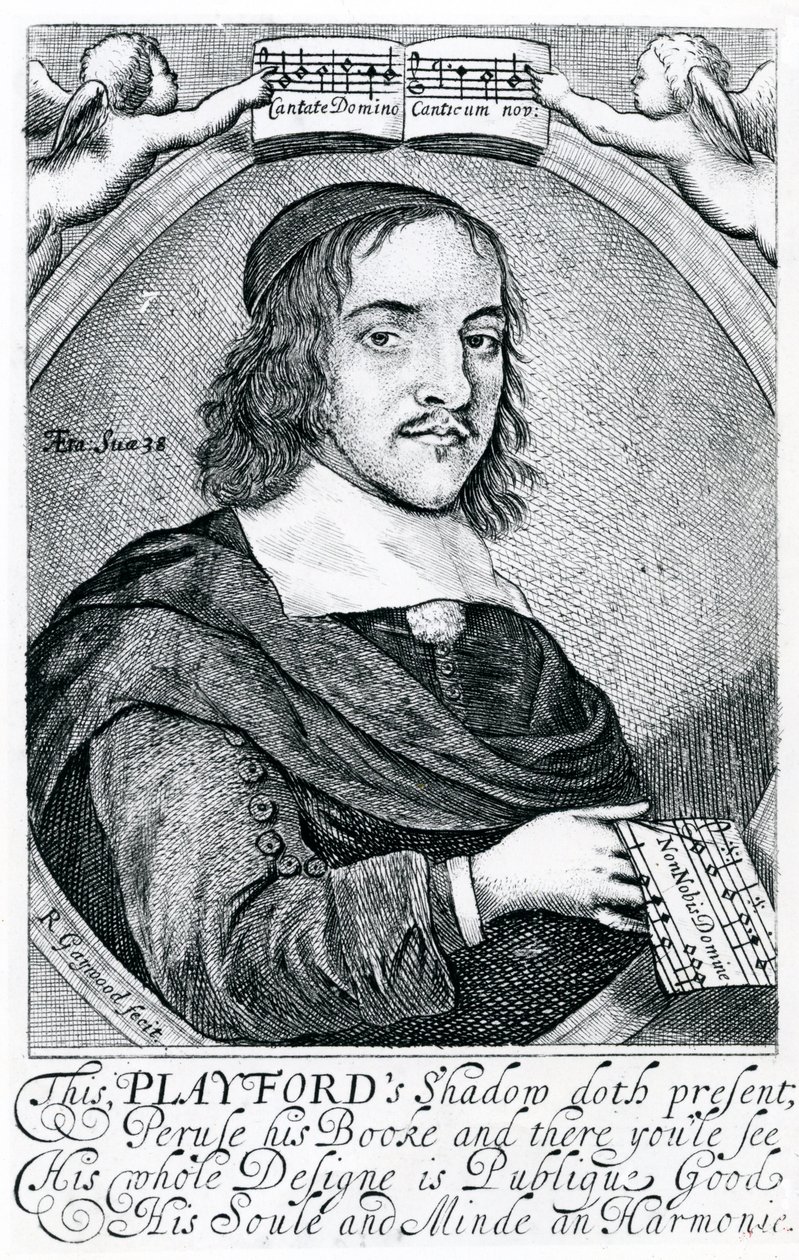 John Playford (1623-c.1686) (gravyr) av English School