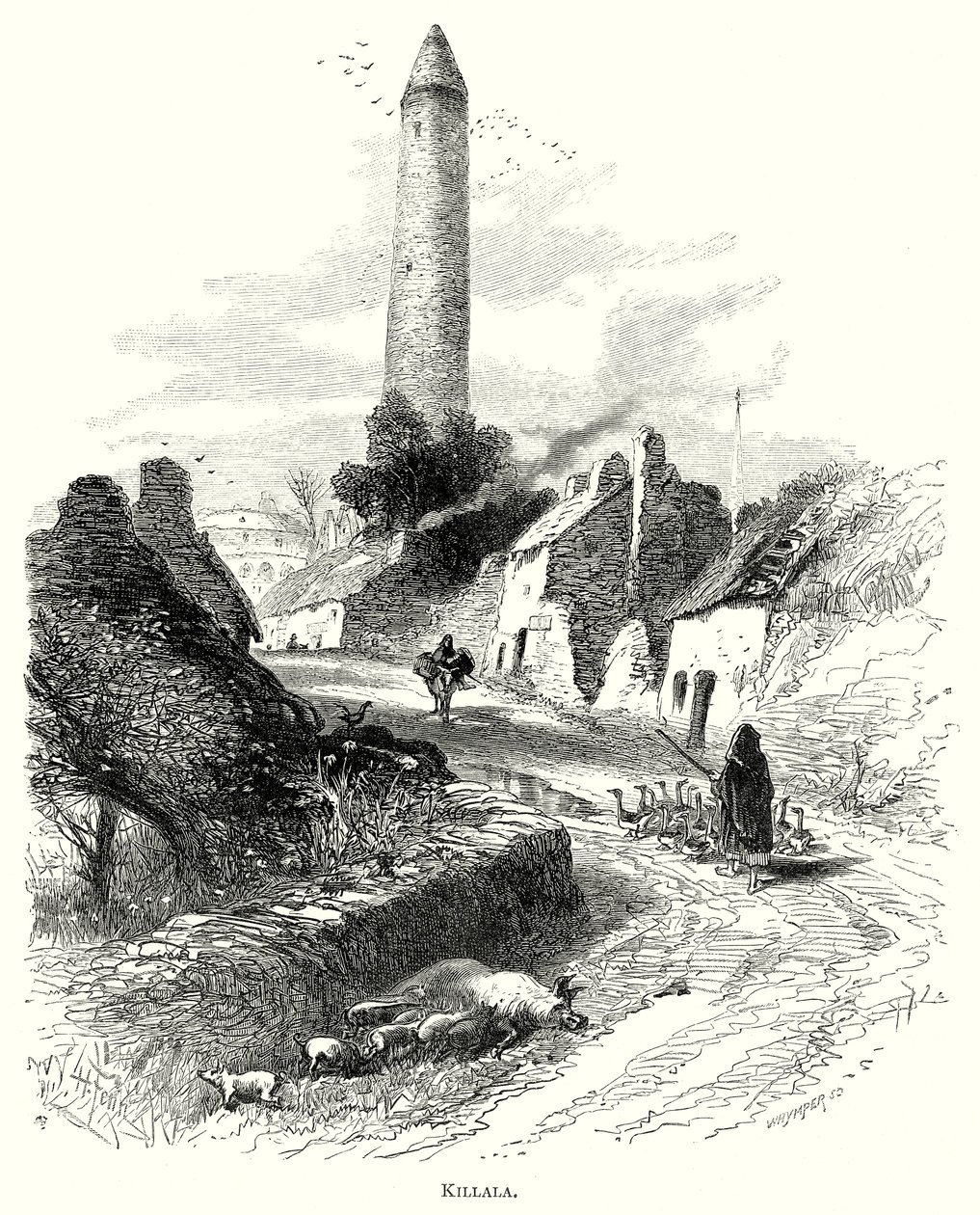 Killala (gravyr) av English School