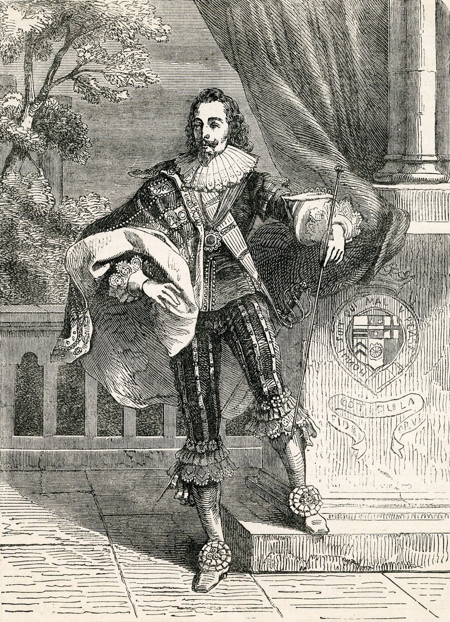 King Charles I, illustration hämtad från John Cassells Illustrated History of England, 1857 av English School