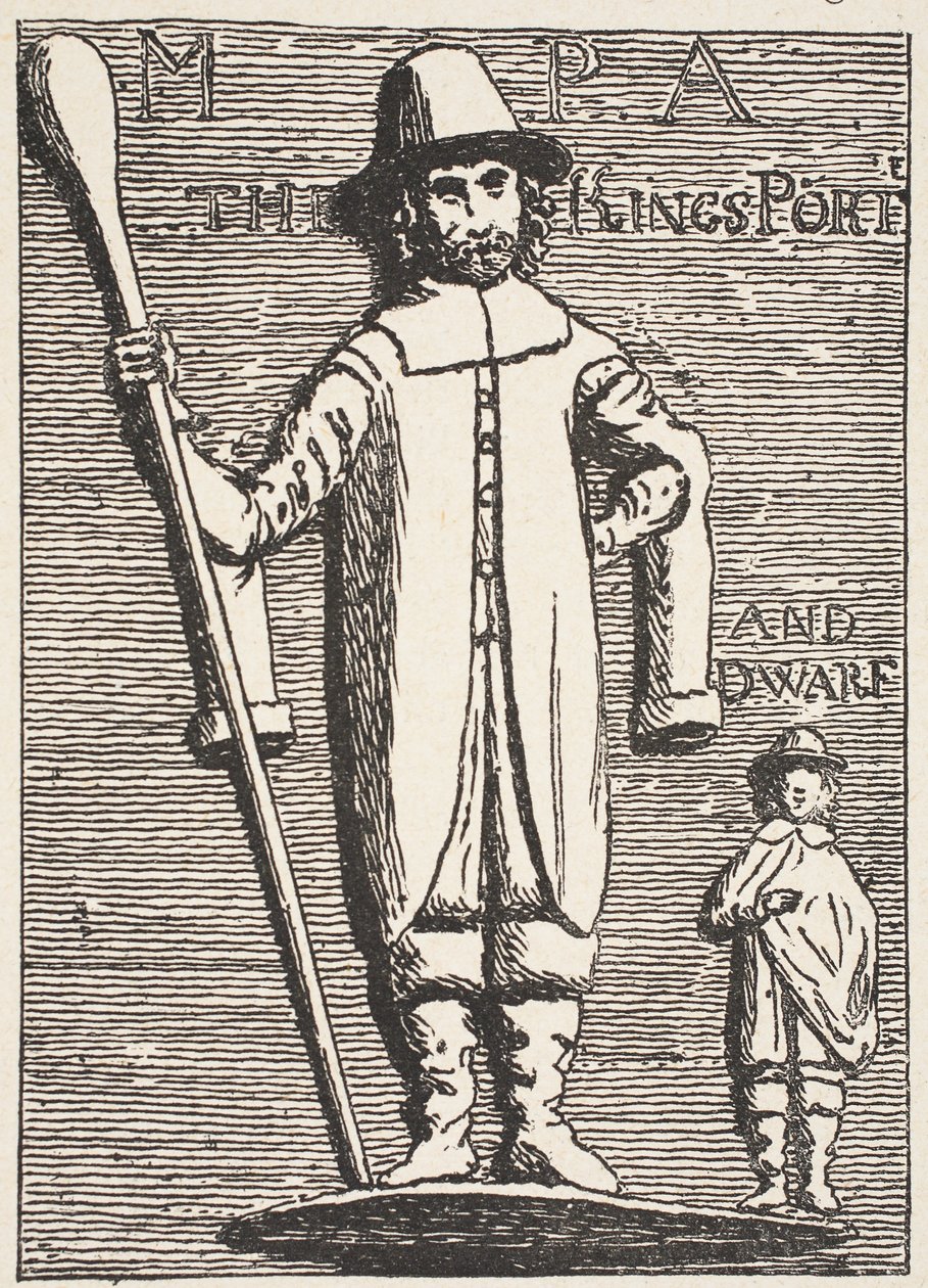 King Charles Porter and Dwarf, från den gamla basreliefen av English School