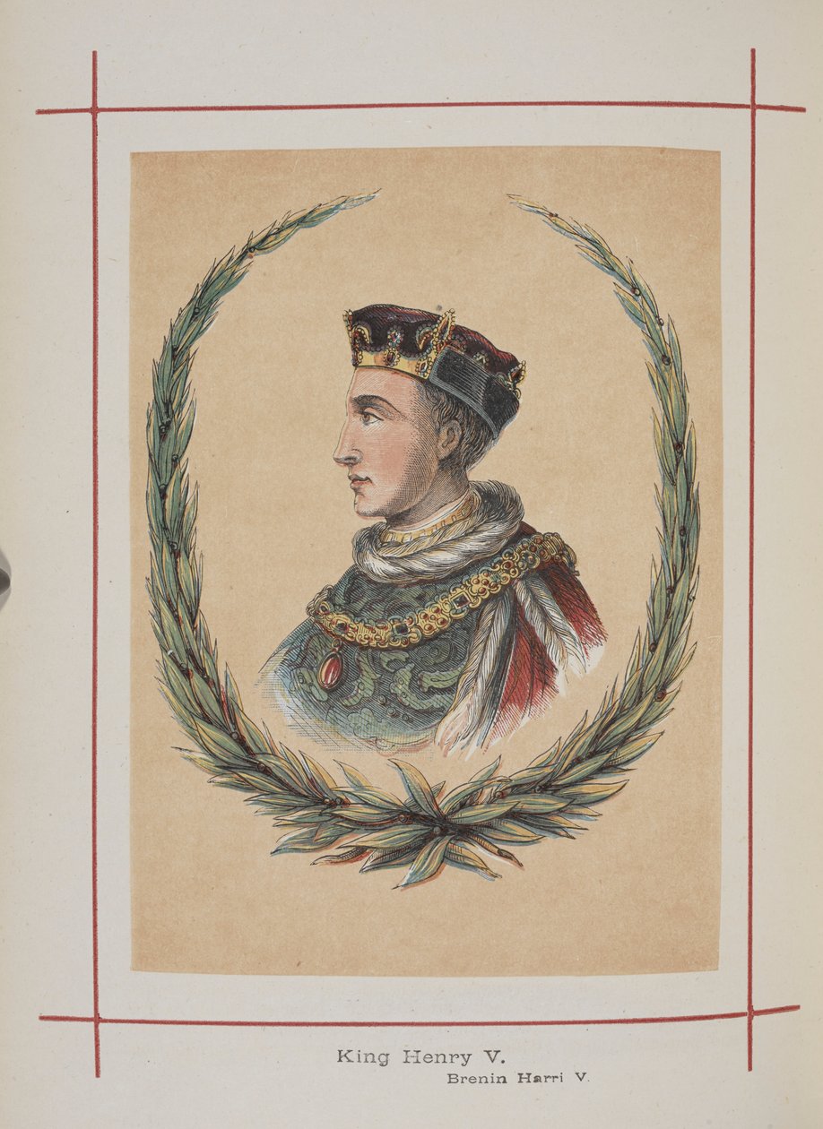 Kung Henry V, illustration från "A History of England for the Young" av Henry Tyrrell av English School