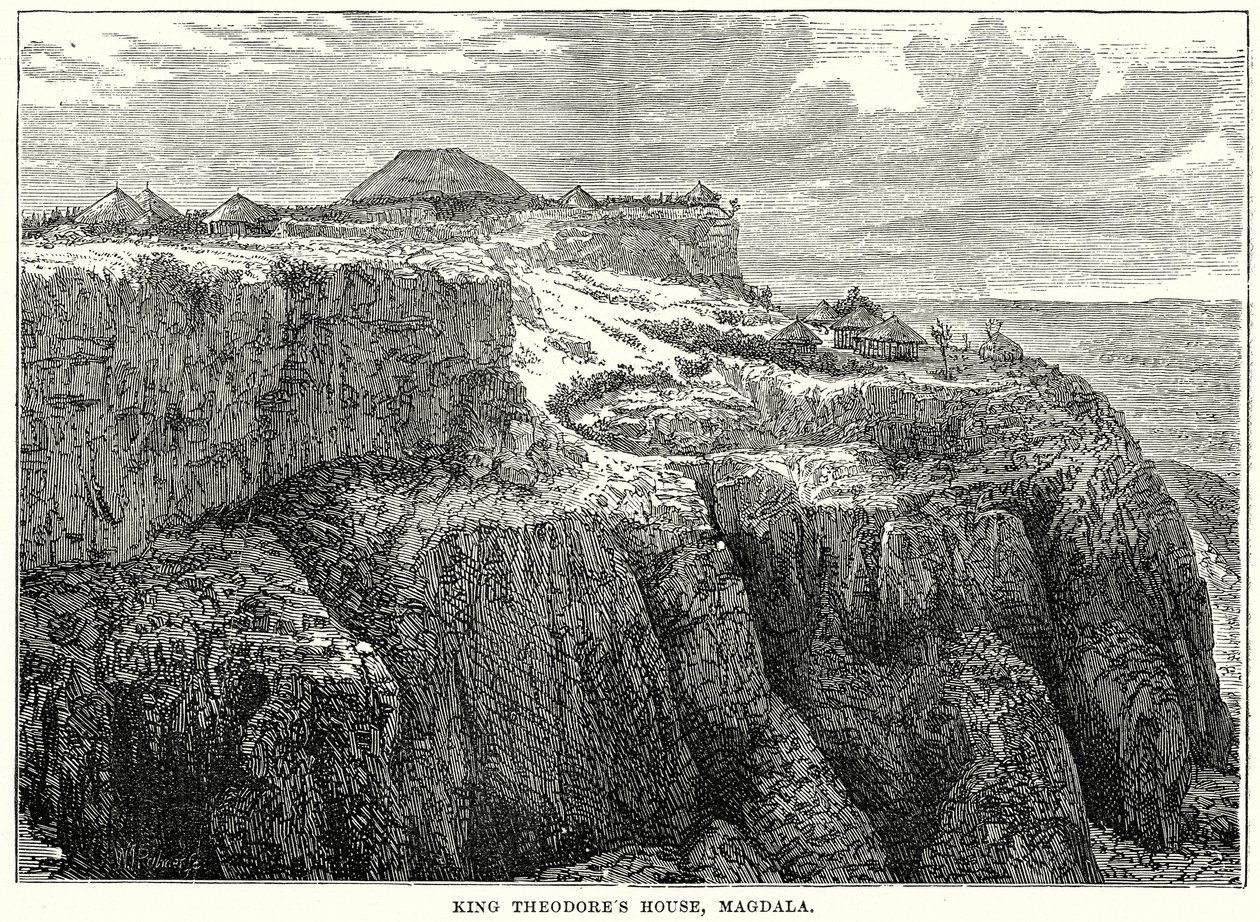 Kung Theodores hus, Magdala (gravyr) av English School