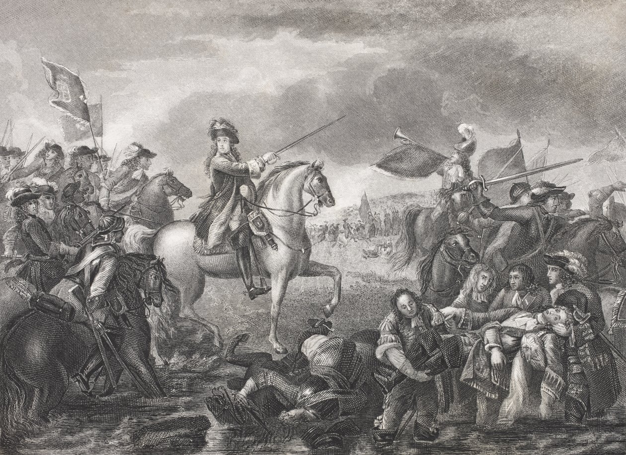 Kung William III vid slaget vid Boyne, 1690, från 