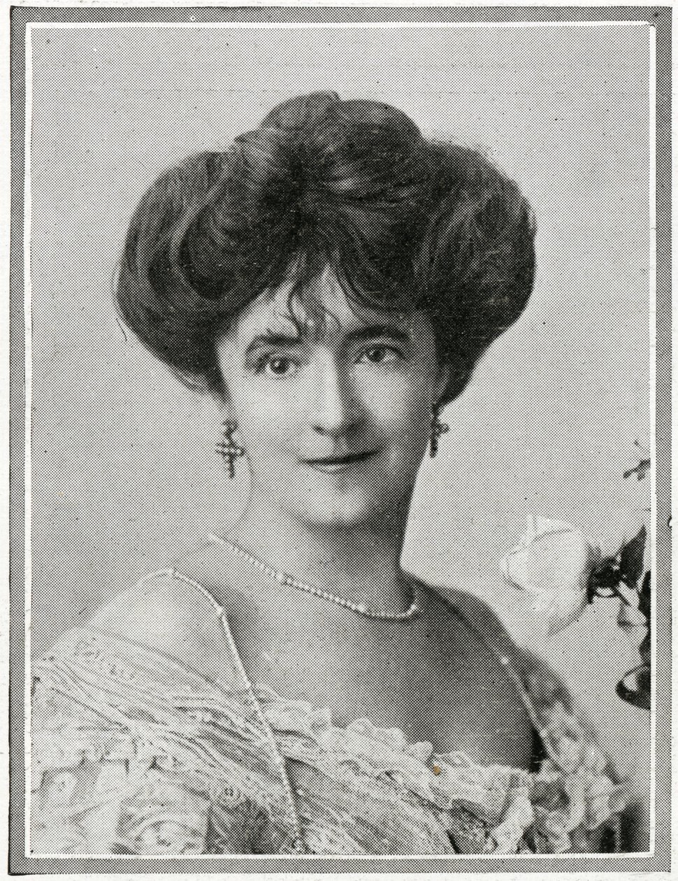 Lady Duff Gordon, detalj av passagerare på RMS Titanic, från 