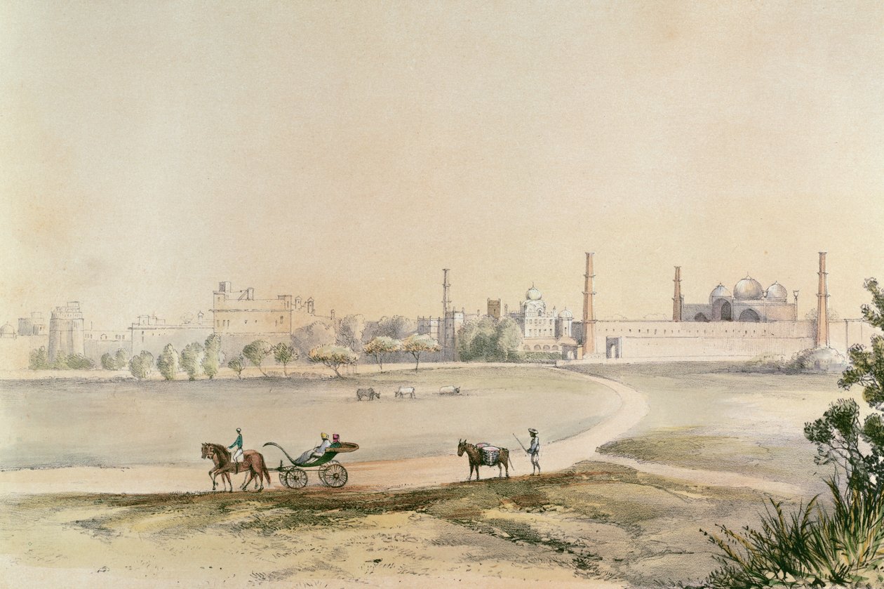Lahore från Old Race Course, från 