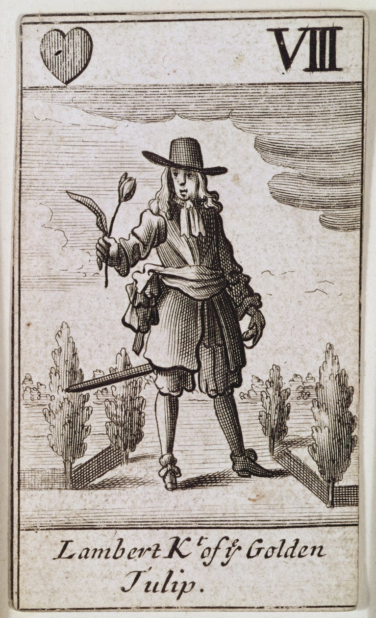 Lambert Simnel, Riddare av den gyllene tulpanen, från en uppsättning spelkort av English School