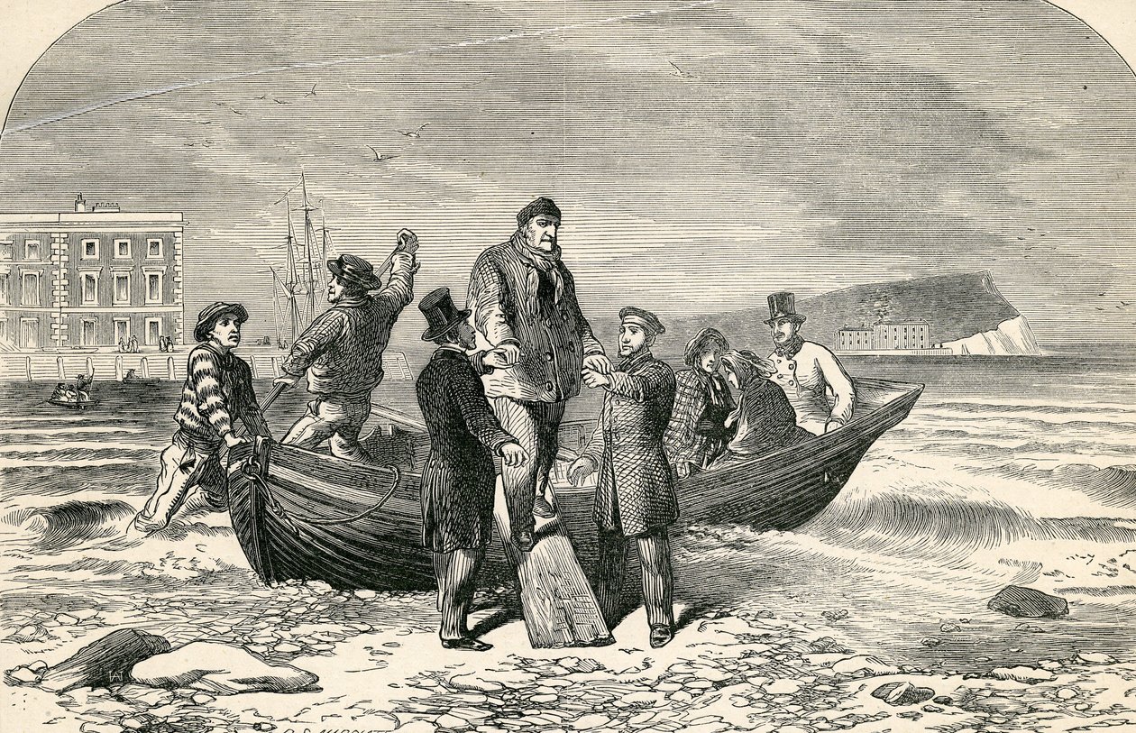 Landstigning av Louis Philippe i England, 1800-talet av English School