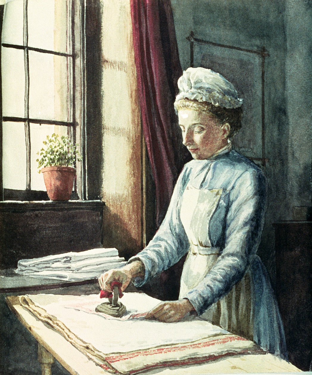 Tvätteri, c.1880 av English School