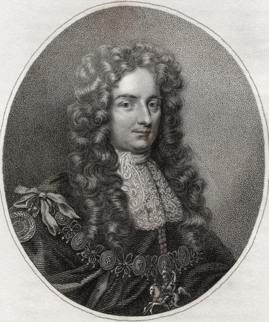 Laurence Hyde, graverad av Bocquet, illustration från 