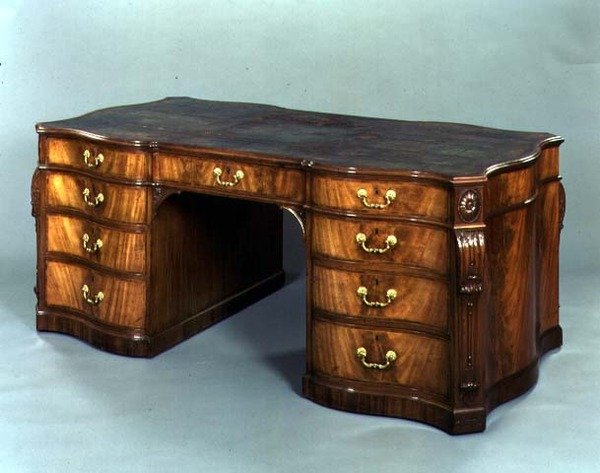 Biblioteksbord tillverkat av Gillows of Lancaster efter design av Thomas Chippendale, levererat 1778 till Sir James Ibbetson av English School