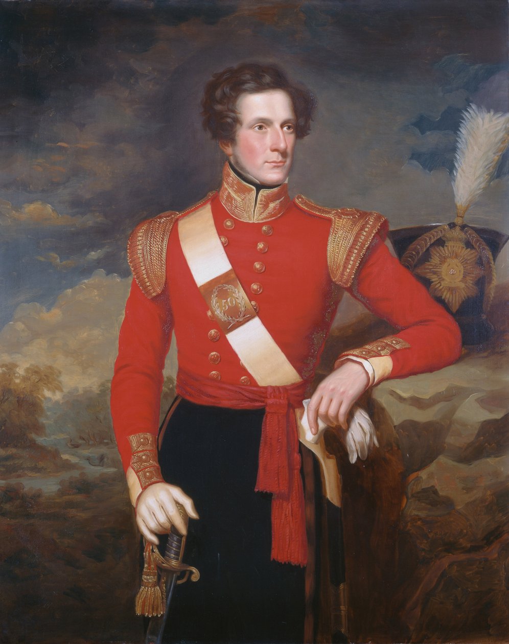 Löjtnant Robert Hay (1813-46) c.1838 av English School
