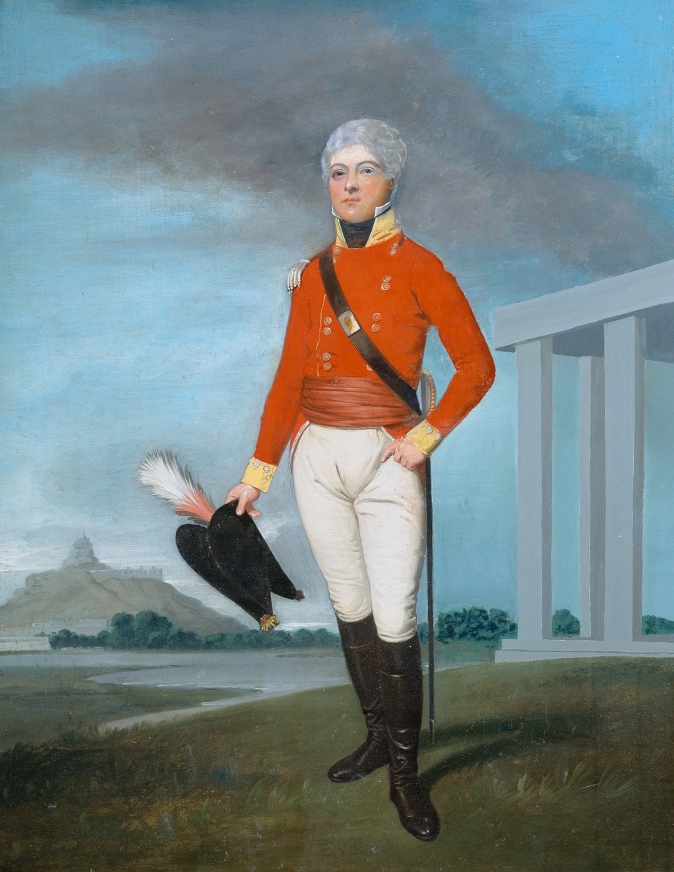 Löjtnant William Vincent (1781-1859) c.1804 av English School