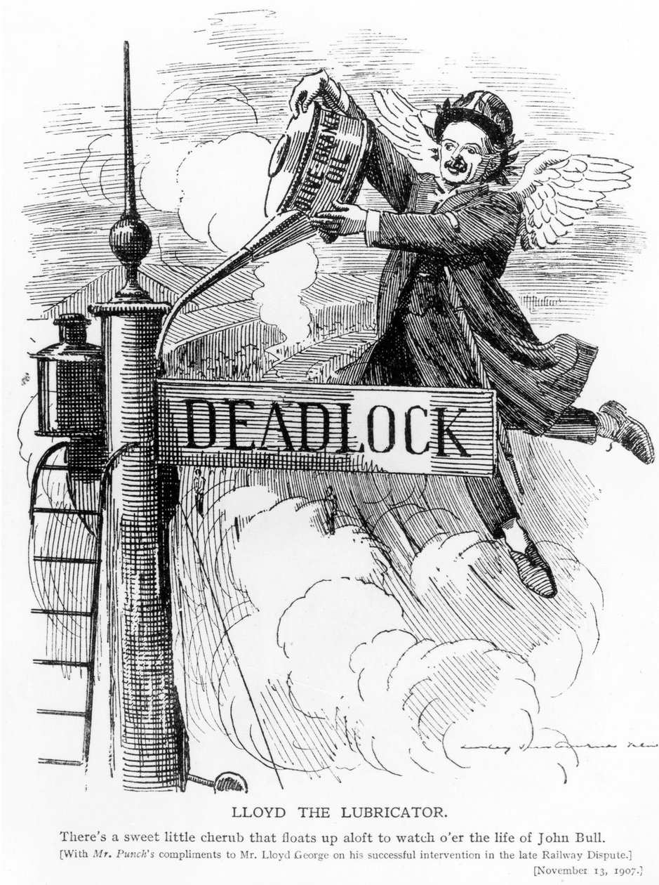 Lloyd the Lubricator, från Punch magazine, 13 november 1907 av English School