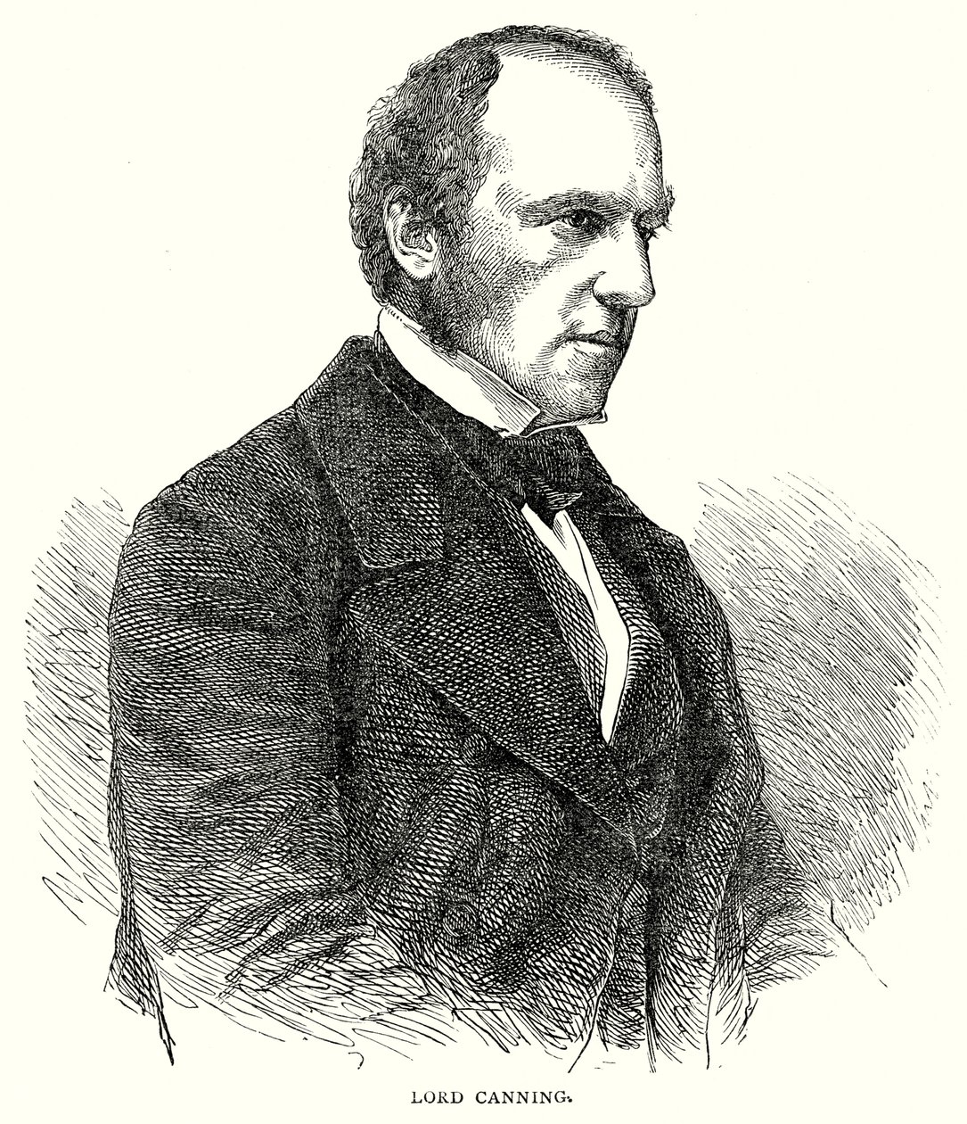 Lord Canning (gravyr) av English School