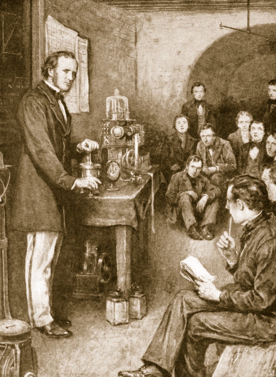 Lord Kelvin började sina vetenskapliga undersökningar i Glasgow i en vinkällare som han omvandlade till ett laboratorium av English School