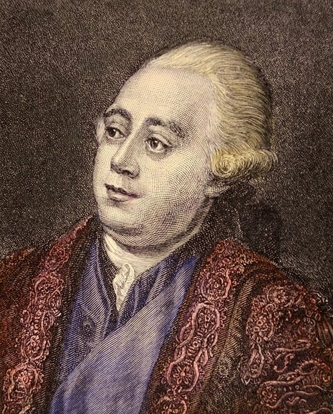 Lord North (färg litho) av English School
