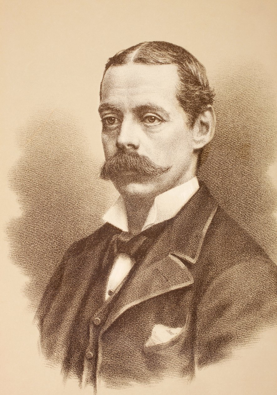 Lord Randolph Henry Spencer Churchill, ca 1890 av English School