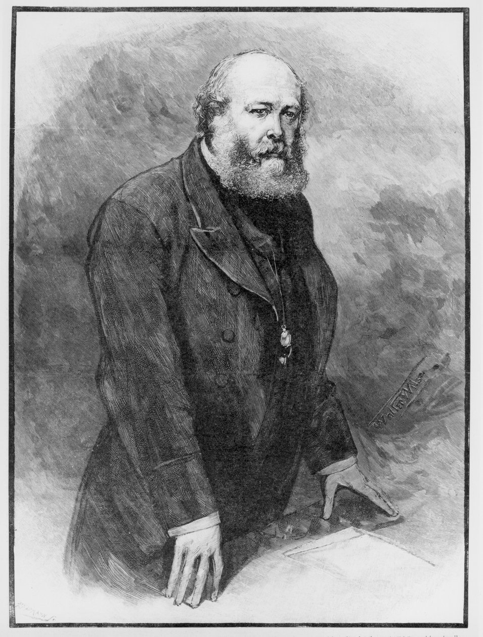 Lord Salisbury på tal om Mr. Bright i House of Lords, 1889 av English School