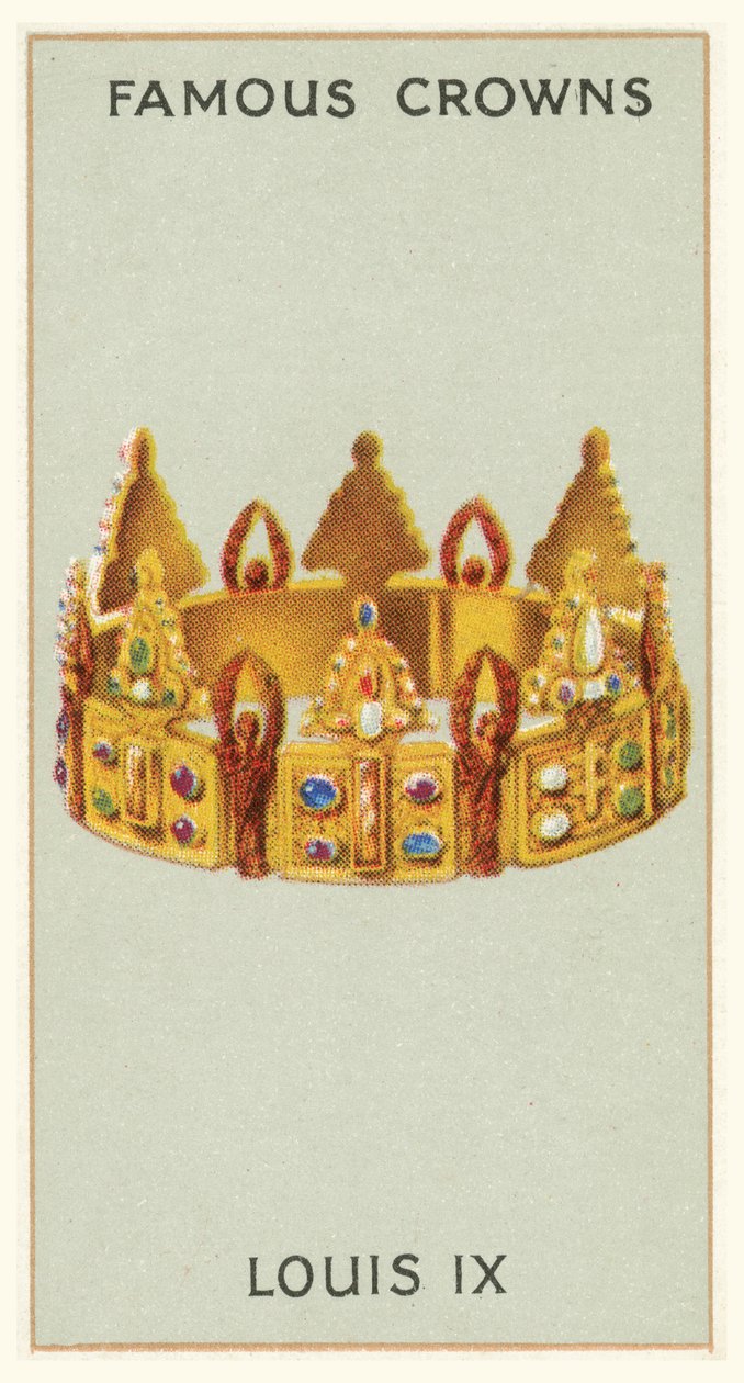 Ludvig IX (kromolitho) av English School