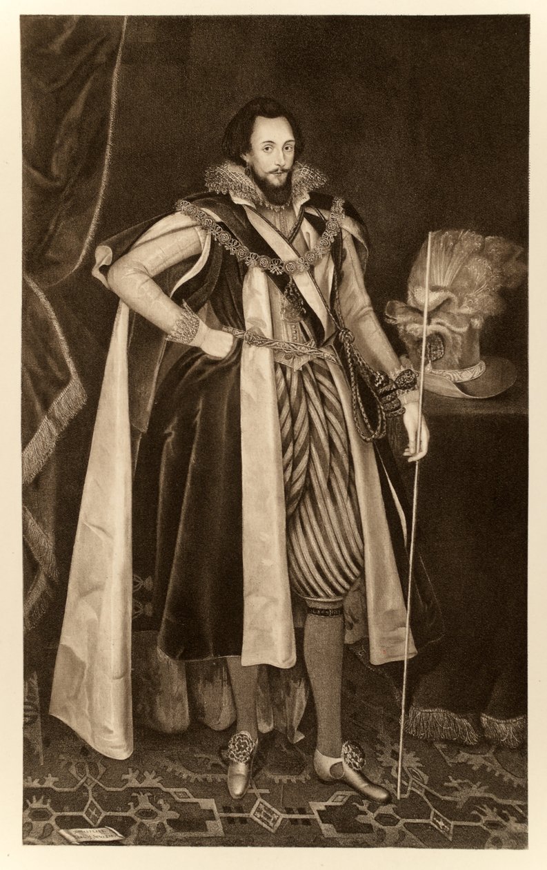 Ludovic Stuart, andre hertig av Lennox, från James I och VI, tryckt av Manzi Joyant & Co. Paris, 1904 (kollotyp) av English School