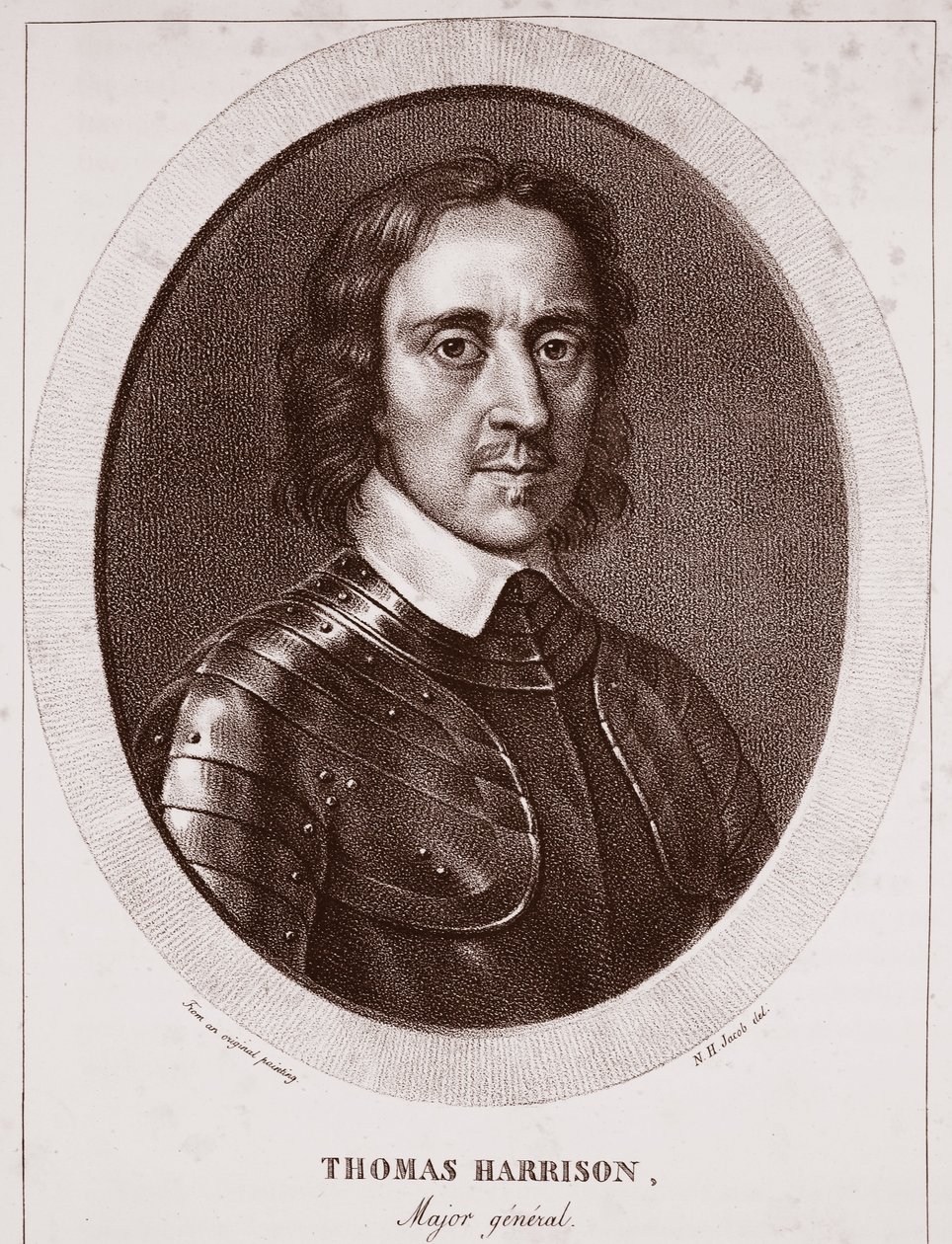 Generalmajor Thomas Harrison, tillskriven N.H. Jacob, graverad av de Langlume av English School