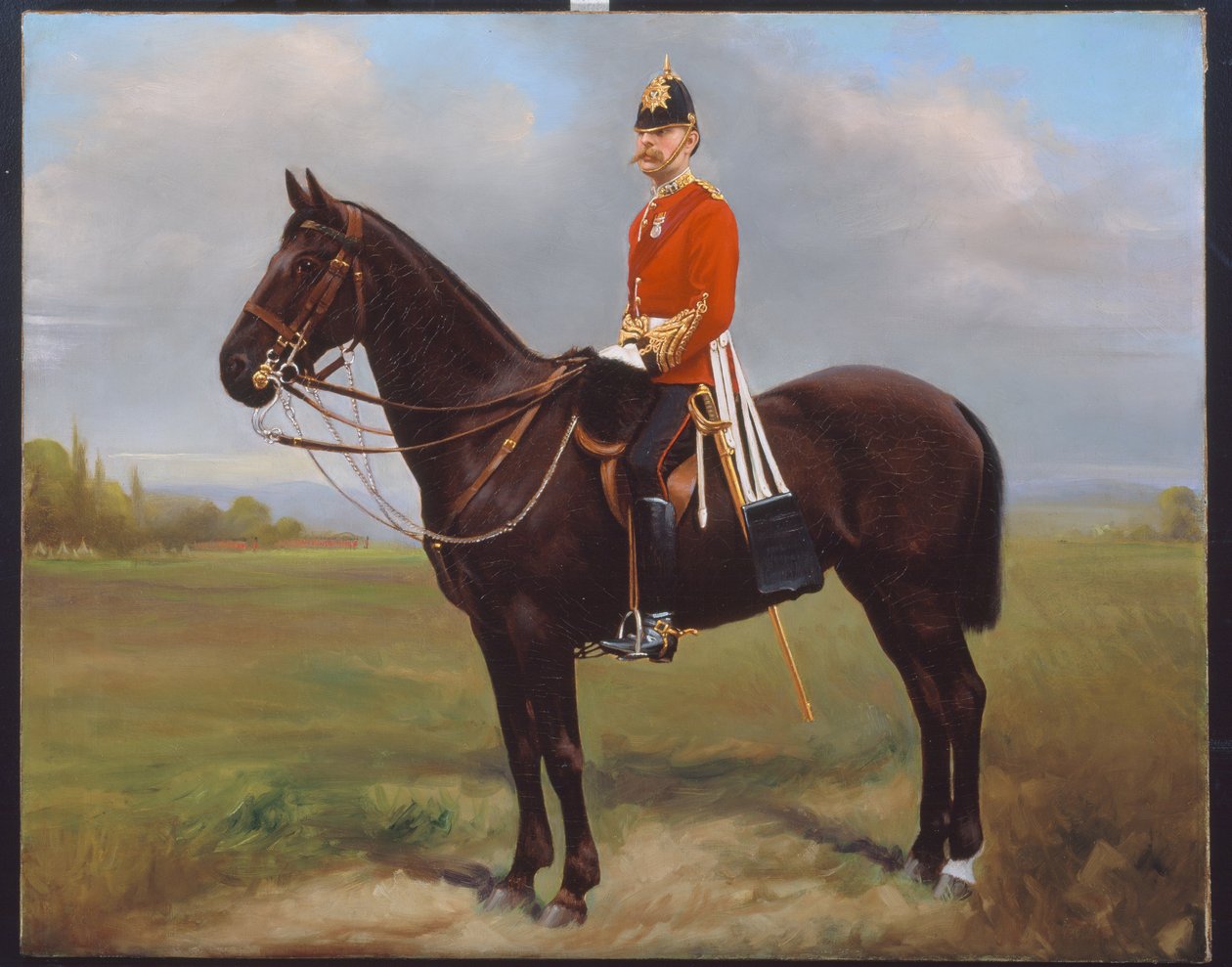 Major George Froom, 2:a bataljonen, The Connaught Rangers, c.1881 av English School