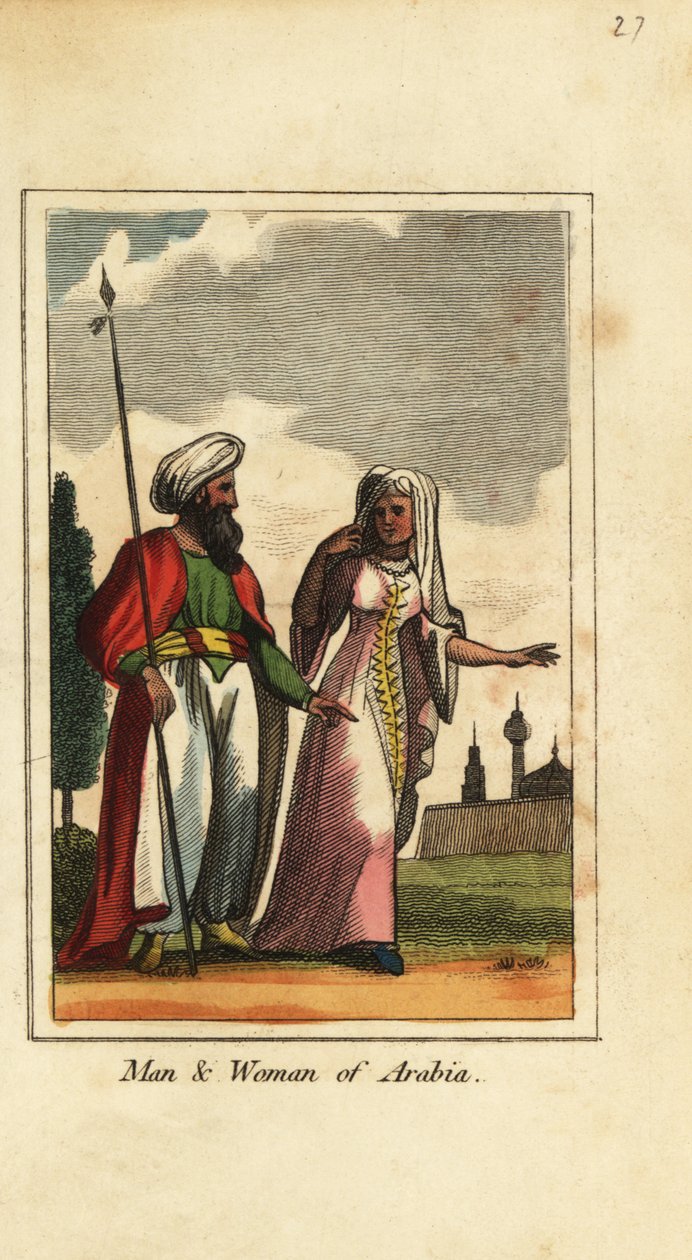 Man och kvinna i Arabien av English School