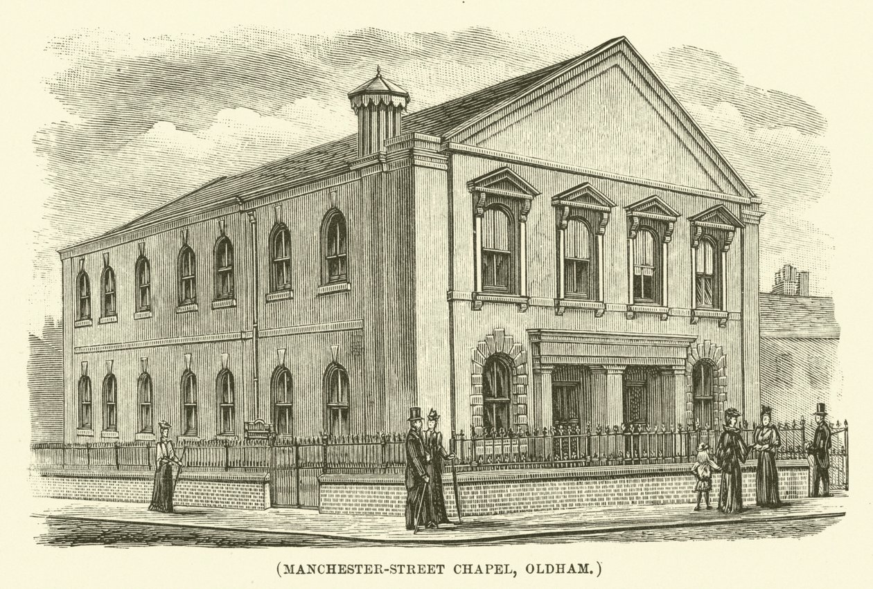 Manchester-Street Chapel, Oldham (gravyr) av English School