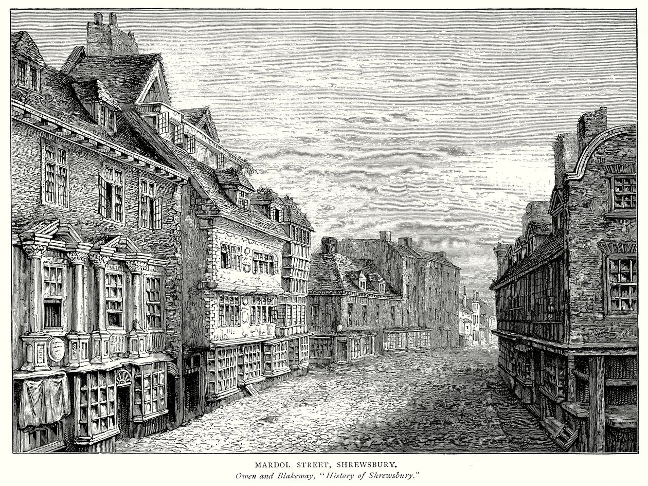Mardol Street, Shrewsbury (gravyr) av English School
