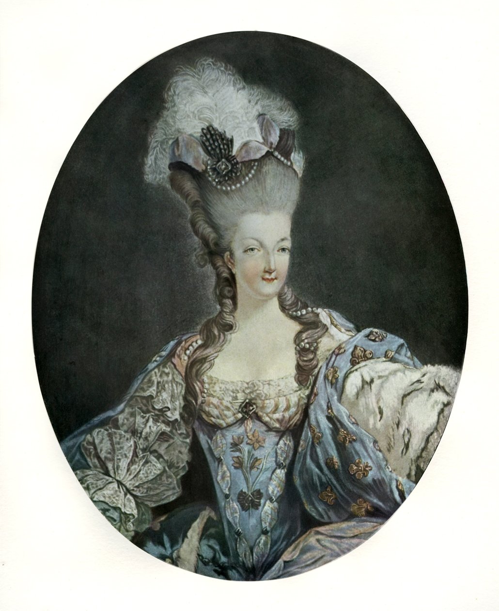 Marie Antoinette, drottning av Frankrike (tryck) av English School
