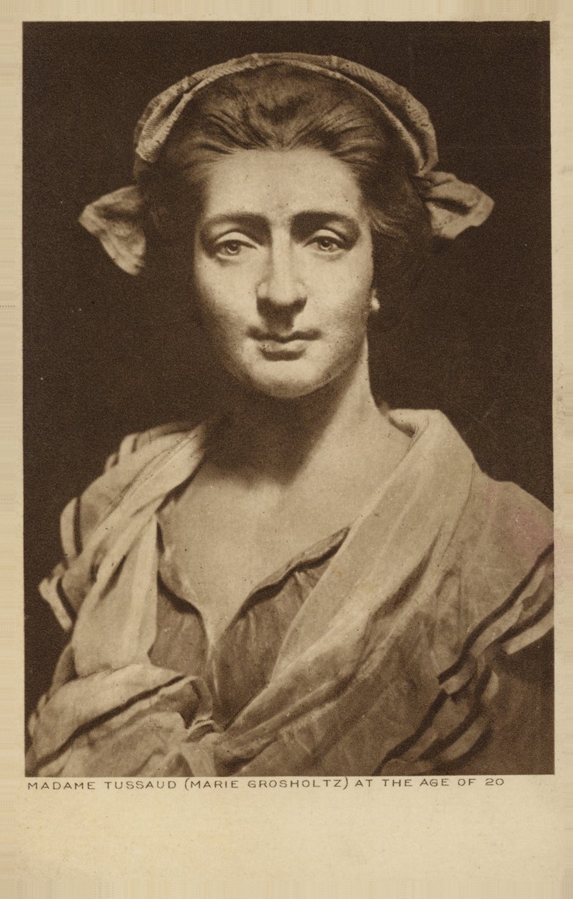 Marie Tussaud, fransk konstnär och vaxskulptör (litografi) av English School