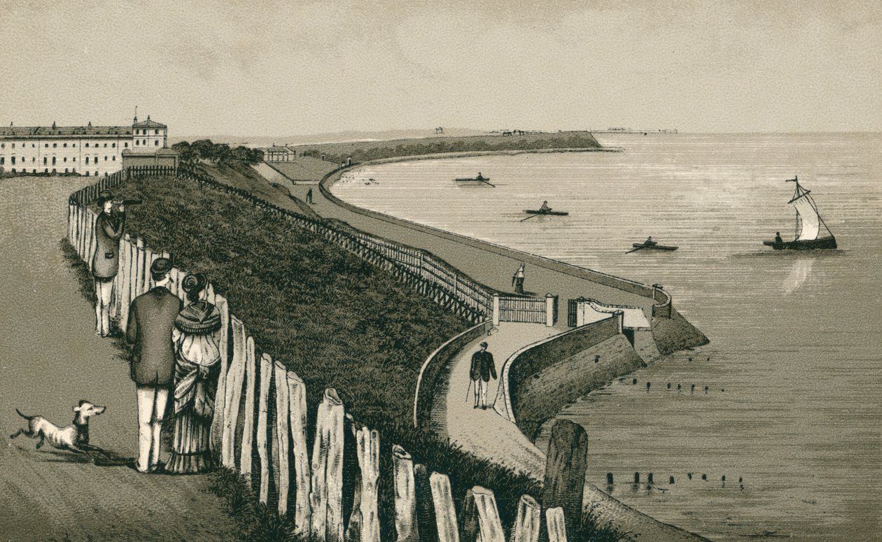 Marine Parade, Dovercourt (litografi) av English School
