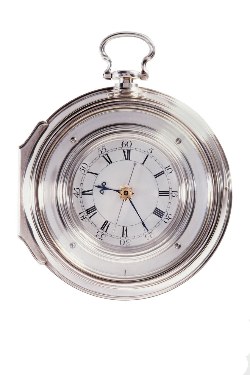 Marinklocka, i silver par-fodral, av John Harrison and Son, 1770, London (se även 71015-17) av English School