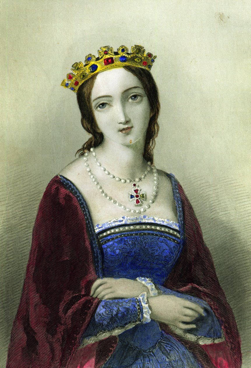Mary I av England, dotter till Henry VIII, tryckt av Henry G. Bohn, 1856 av English School